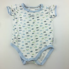 Load image into Gallery viewer, Boys Baby Club, short sleeve bodysuit / romper, cars, GUC, size 000