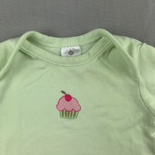 Load image into Gallery viewer, Girls Target, softo cotton bodysuit / romper, cupcake, FUC, size 00