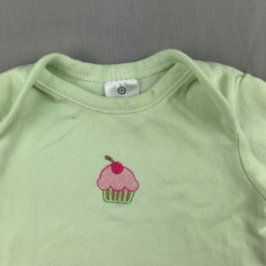 Girls Target, softo cotton bodysuit / romper, cupcake, FUC, size 00