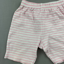 Load image into Gallery viewer, Girls Tiny Little Wonders, pink &amp; white stripe cotton shorts, GUC, size 0000