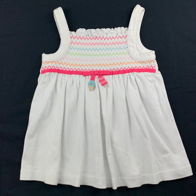 Girls Gymboree, white soft cotton embroidered sumer top, EUC, size 4