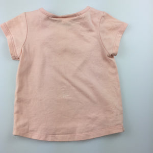 Girls Sprout, short sleeve t-shirt / top, glitter butterfly, GUC, size 000