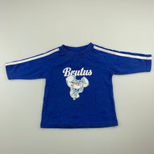 Load image into Gallery viewer, Boys NRL Official, mascots, Brutus Canterbury Bulldogs cotton top, GUC, size 00