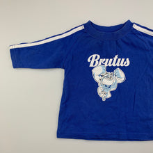 Load image into Gallery viewer, Boys NRL Official, mascots, Brutus Canterbury Bulldogs cotton top, GUC, size 00