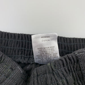 Boys Target, grey cotton corduroy pants, elasticated, EUC, size 00