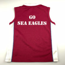 Load image into Gallery viewer, Unisex NRL Official, Manly Sea Eagles singlet / tank top / tee, GUC, size 7
