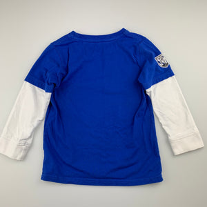 Unisex NRL Official, Canterbury Bulldogs cotton long sleeve top / t-shirt, EUC, size 6