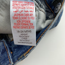 Load image into Gallery viewer, Boys Blue Zoo, blue denim jeans, adjustable, EUC, size 2