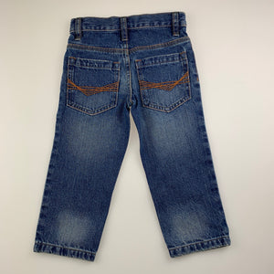 Boys Blue Zoo, blue denim jeans, adjustable, EUC, size 2