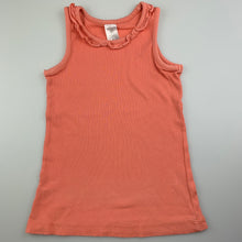 Load image into Gallery viewer, Girls Target, peach ribbed cotton tank top / t-shirt, EUC, size 7