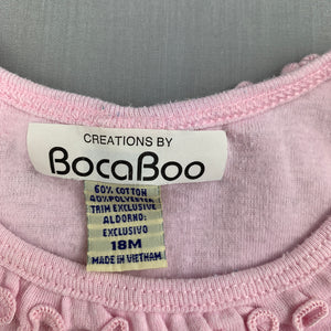 Girls BocaBoo, pink soft stretchy dress, diamonds, GUC, size 1-2