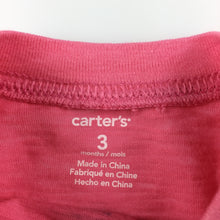 Load image into Gallery viewer, Girls Carter&#39;s, pink cotton t-shirt / top, future legend, GUC, size 3 months