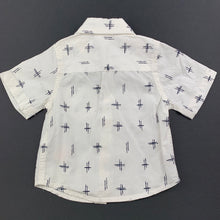 Load image into Gallery viewer, Boys Baby Charlie &amp; Me, lightweight cotton short sleeve shirt, EUC, size 000