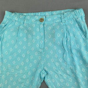 Girls Target, blue lightweight pants, adjustable, Inside leg: 63cm, GUC, size 10