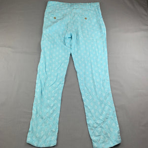 Girls Target, blue lightweight pants, adjustable, Inside leg: 63cm, GUC, size 10