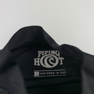 Unisex Piping Hot, short sleeve rashie / swim top, GUC, size 1