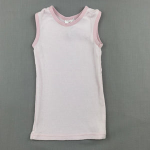 Girls Target, pink soft cotton singlet / t-shirt / top, GUC, size 000