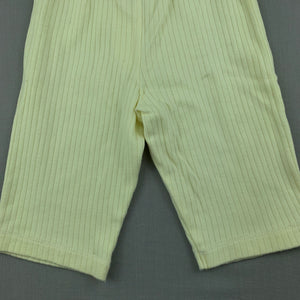 Unisex Baby Ka-Boosh, yellow soft cotton pants / bottoms, GUC, size 000