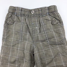 Load image into Gallery viewer, Boys Next, cotton lined check pants, elasticated waist, GUC, size 6-9 months