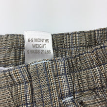 Load image into Gallery viewer, Boys Next, cotton lined check pants, elasticated waist, GUC, size 6-9 months