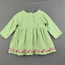 Load image into Gallery viewer, Girls Sprout, green long sleeve embroidered dress, GUC, size 00