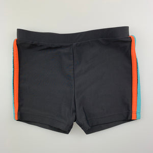 Boys Pumpkin Patch, dark grey swim shorts, EUC, size 2