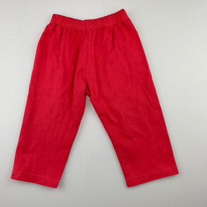 Girls pink, soft cotton pants / bottoms, FUC, size 00