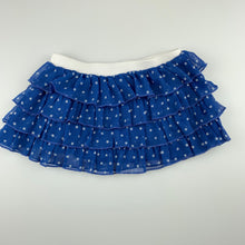 Load image into Gallery viewer, Girls Original Marines, cotton lined tiered tulle skirt, GUC, size 1-2