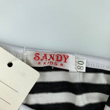 Load image into Gallery viewer, Girls Sandy Kids, black &amp; white stripe tutu party dress, NEW, size 1