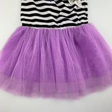 Load image into Gallery viewer, Girls Sandy Kids, black &amp; white stripe tutu party dress, NEW, size 1