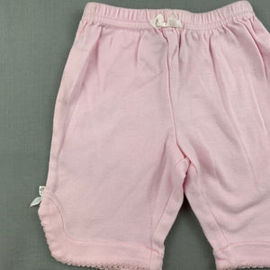 Girls Now, pink cotton bottoms, elasticated, FUC, size 000