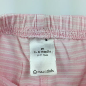 Girls Target, ponk & white stripe pants / bottoms, FUC, size 00