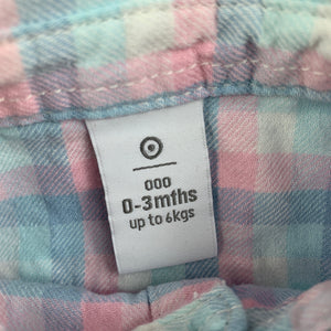 Girls Target, brushed cotton long sleeve shirt / blouse, GUC, size 000