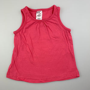 Girls Tiny Little Wonders, pink cotton tank top / t-shirt, EUC, size 00
