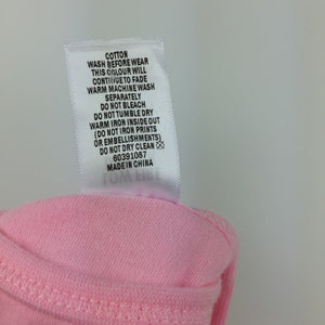 Girls Target, pink cotton bodysuit / romper, EUC, size 0000