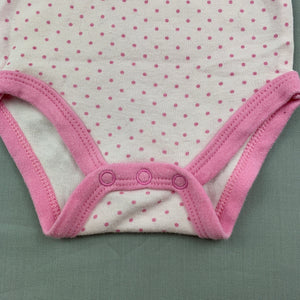 Girls Baby Gear, pink soft cotton bodysuit / romper, GUC, size 000