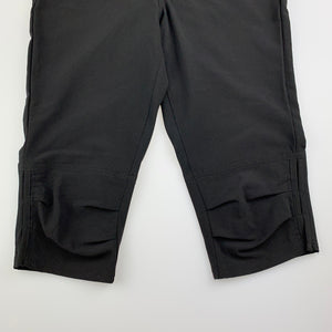 Girls Cape Kids, black lightweight cropped pants, adjustable, Inside leg: 35cm, GUC, size 8
