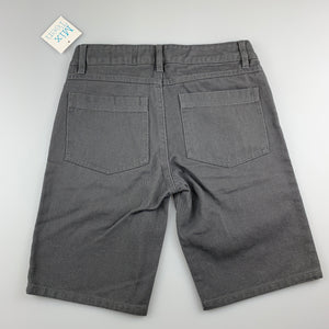 Boys Mix, grey cotton shorts, adjustable, NEW, size 7