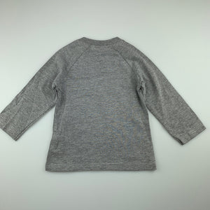 Boys St Bernard, grey long sleeve Christmas t-shirt / top, EUC, size 0