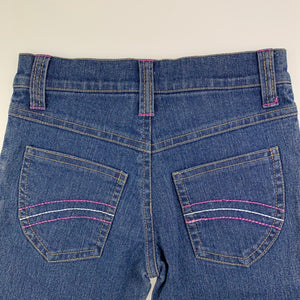 Girls Shirley Fashion, blue stretch denim shorts, W: 51cm, GUC, size 2
