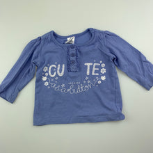 Load image into Gallery viewer, Girls Tiny Little Wonders, soft cotton long sleeve t-shirt / top, GUC, size 00