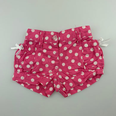 Girls Target, pink lightweight cotton shirts, elasticated, GUC, size 000