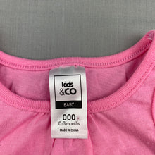 Load image into Gallery viewer, Girls Kids &amp; Co Baby, pink cotton tank top / t-shirt, EUC, size 000