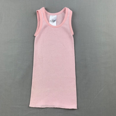 Girls Target, pink ribbed cotton singlet / t-shirt / top, EUC, size 000