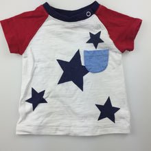 Load image into Gallery viewer, Boys Sprout, cotton t-shirt / tee, stars, GUC, size 000