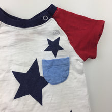 Load image into Gallery viewer, Boys Sprout, cotton t-shirt / tee, stars, GUC, size 000