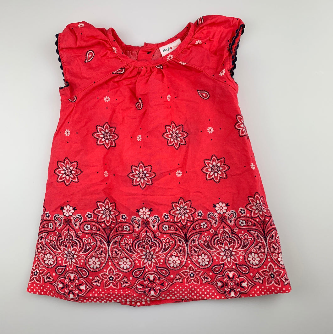 Girls Jack & Milly, lightweight floral cotton dress, GUC, size 00
