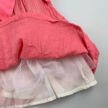 Load image into Gallery viewer, Girls Blue Sky, lined pink cotton formal / party dress, GUC, size 12 months