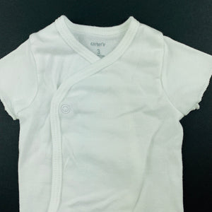 Unisex Carter's, soft cotton short sleeve top, EUC, size 000