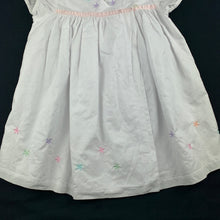 Load image into Gallery viewer, Girls Halo Baby, white lined lightweight cotton party dress, GUC, size 1